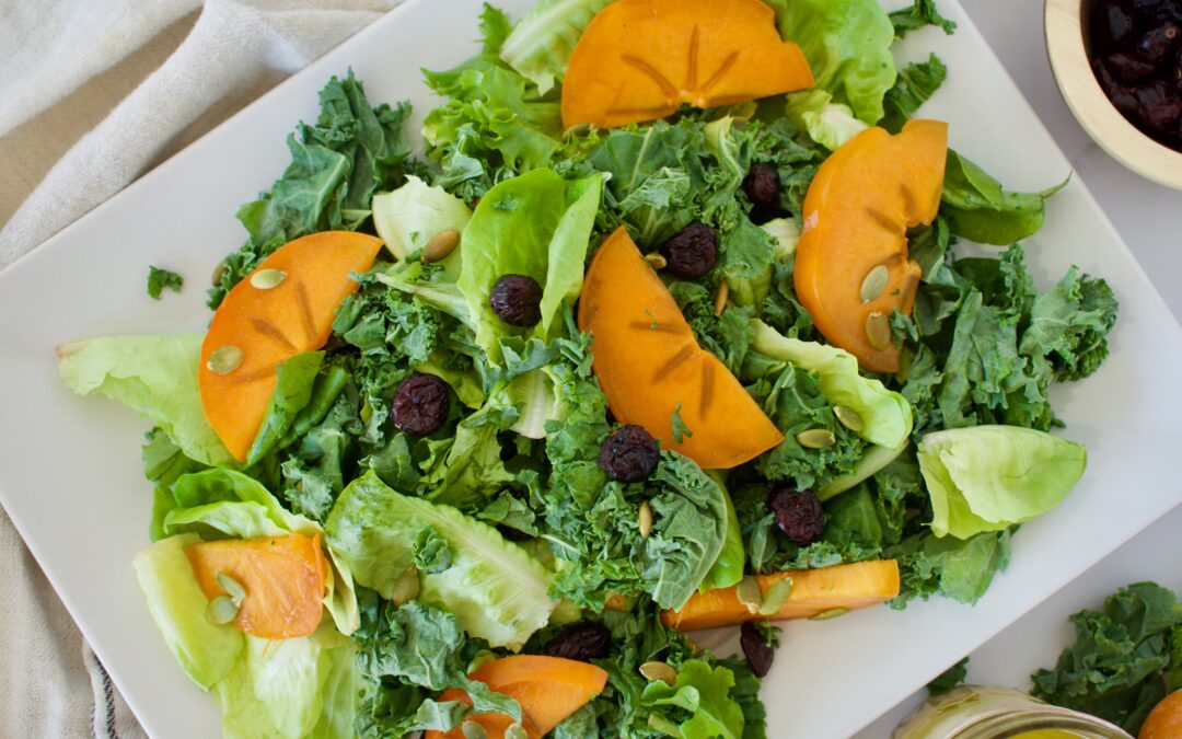 Kale and Persimmon Salad