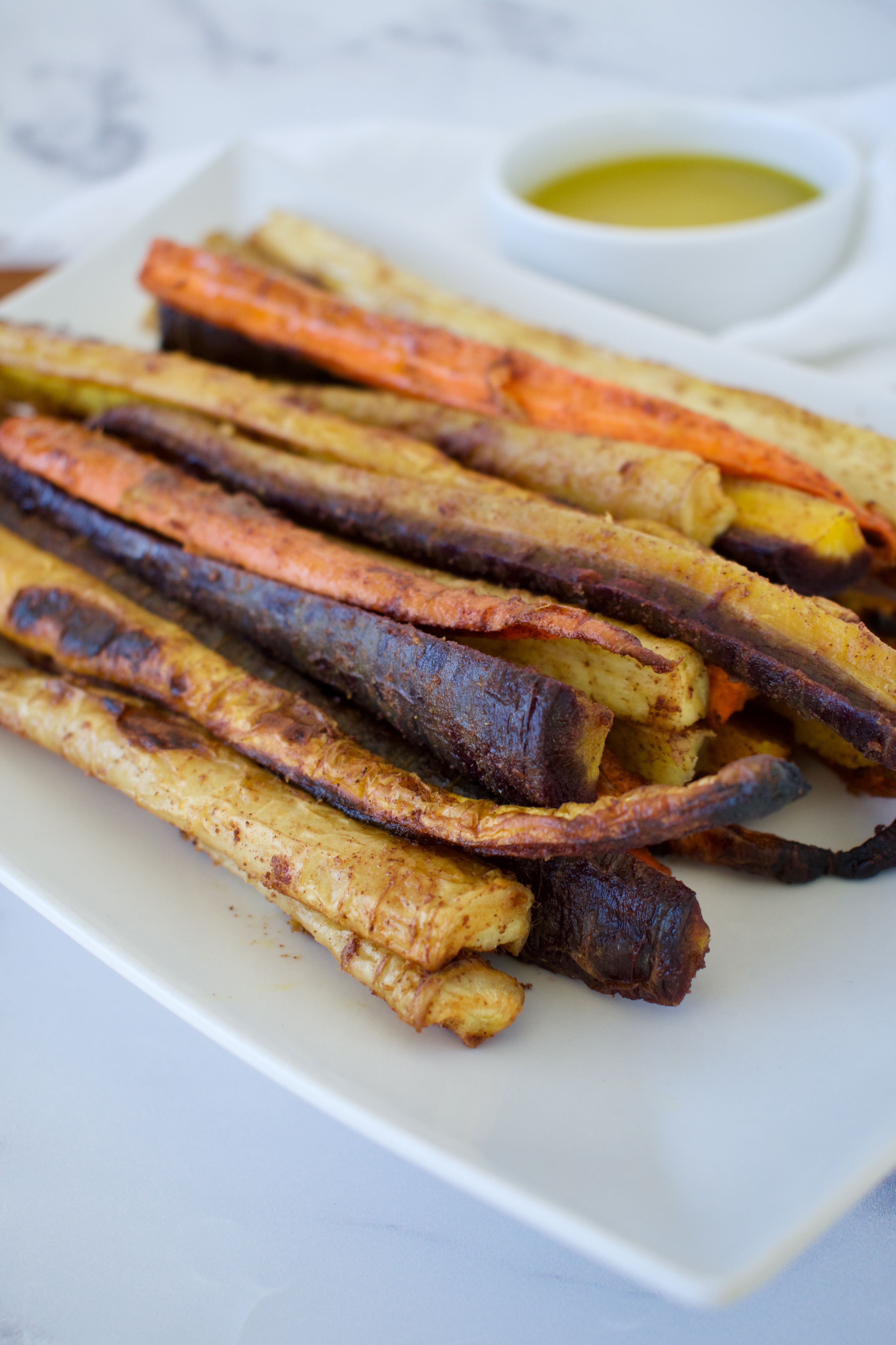 allergy friendly cinnamon and ginger roasted carrots