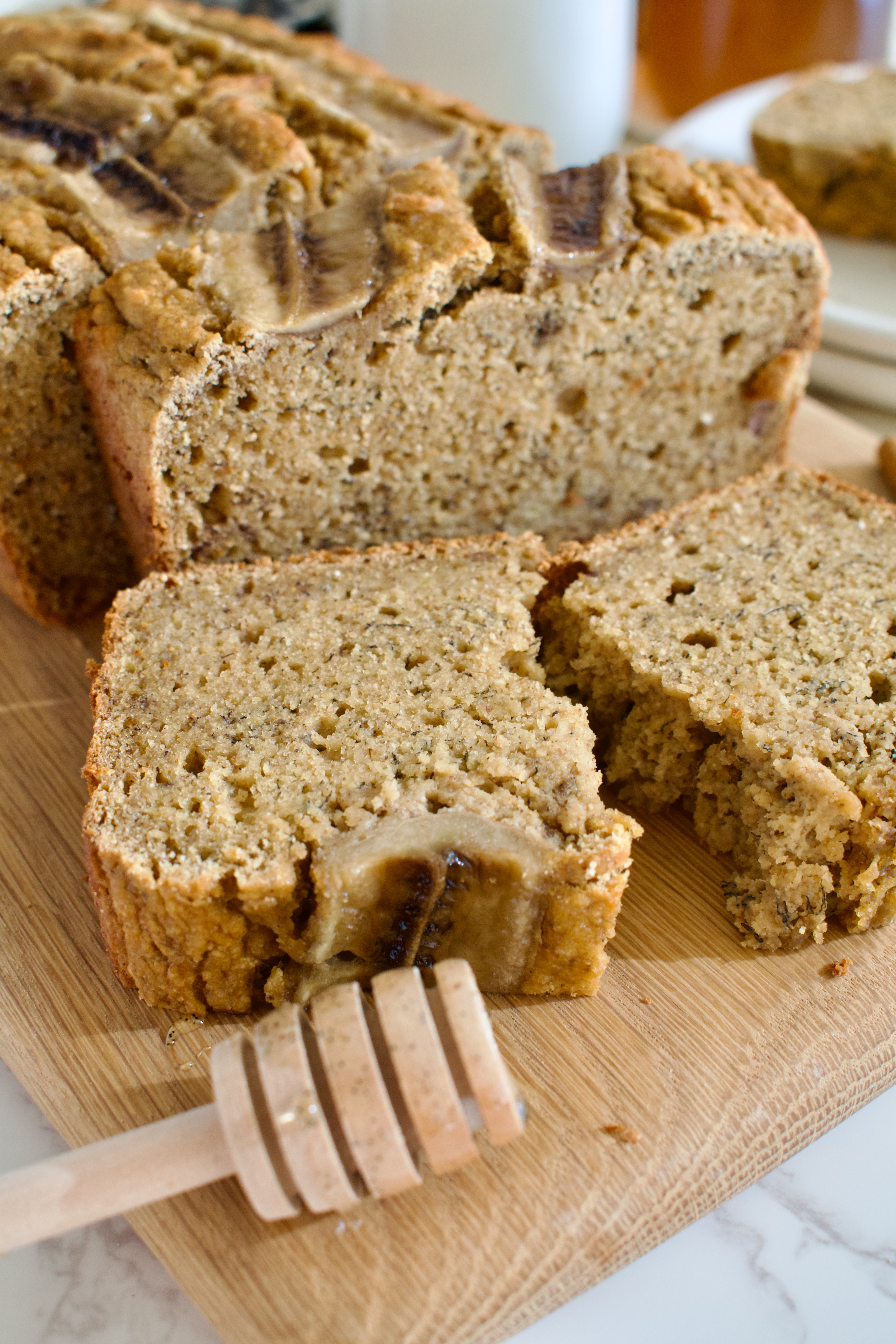 healthy gluten free banana bread