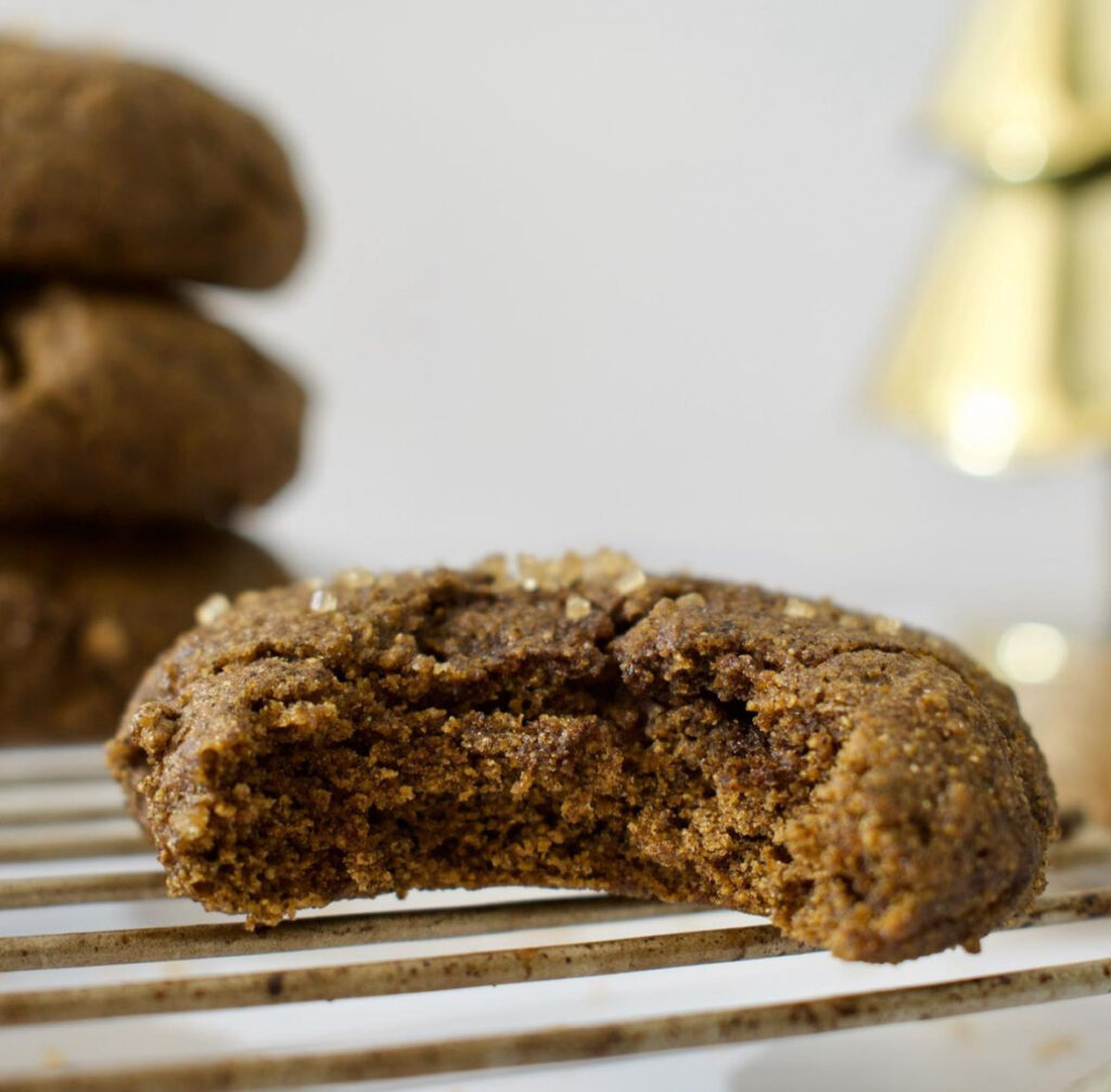 gluten free buckwheat molasses cookies