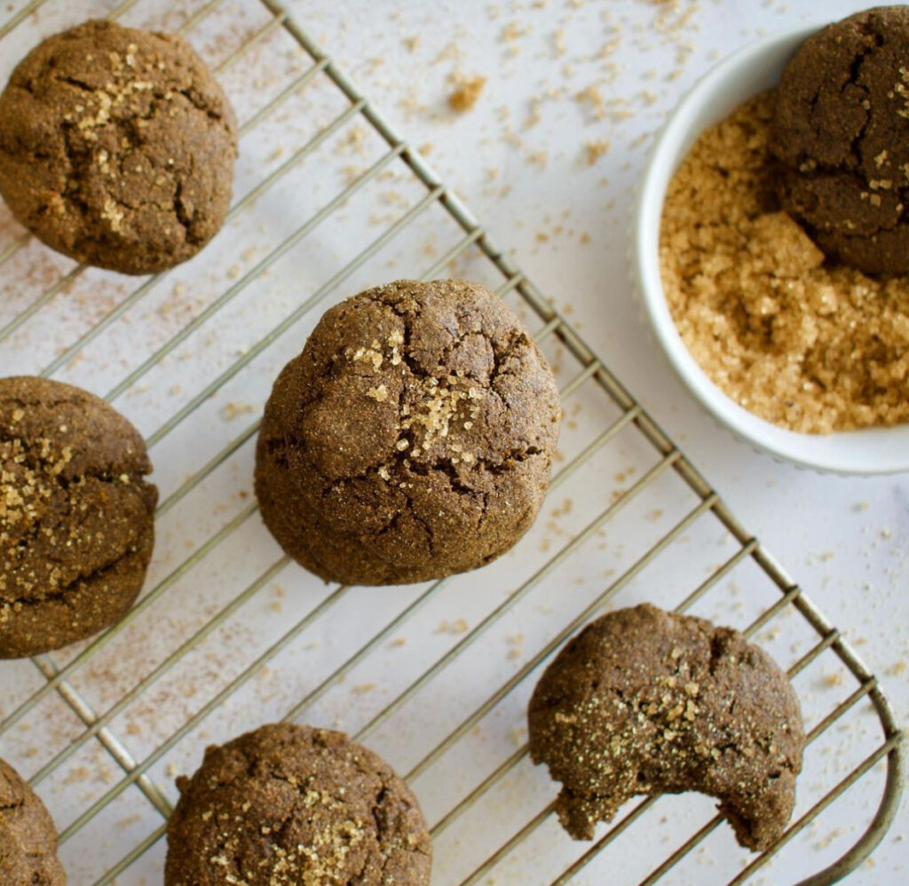 gluten free buckwheat molasses cookies