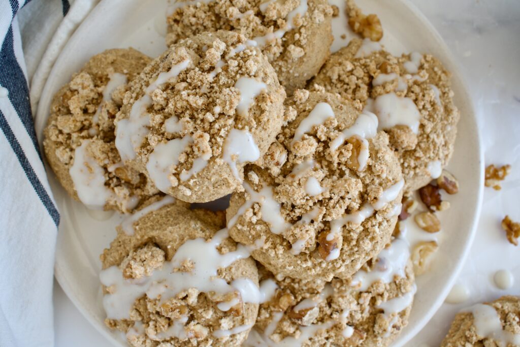 gluten free and dairy free coffee cake cookies