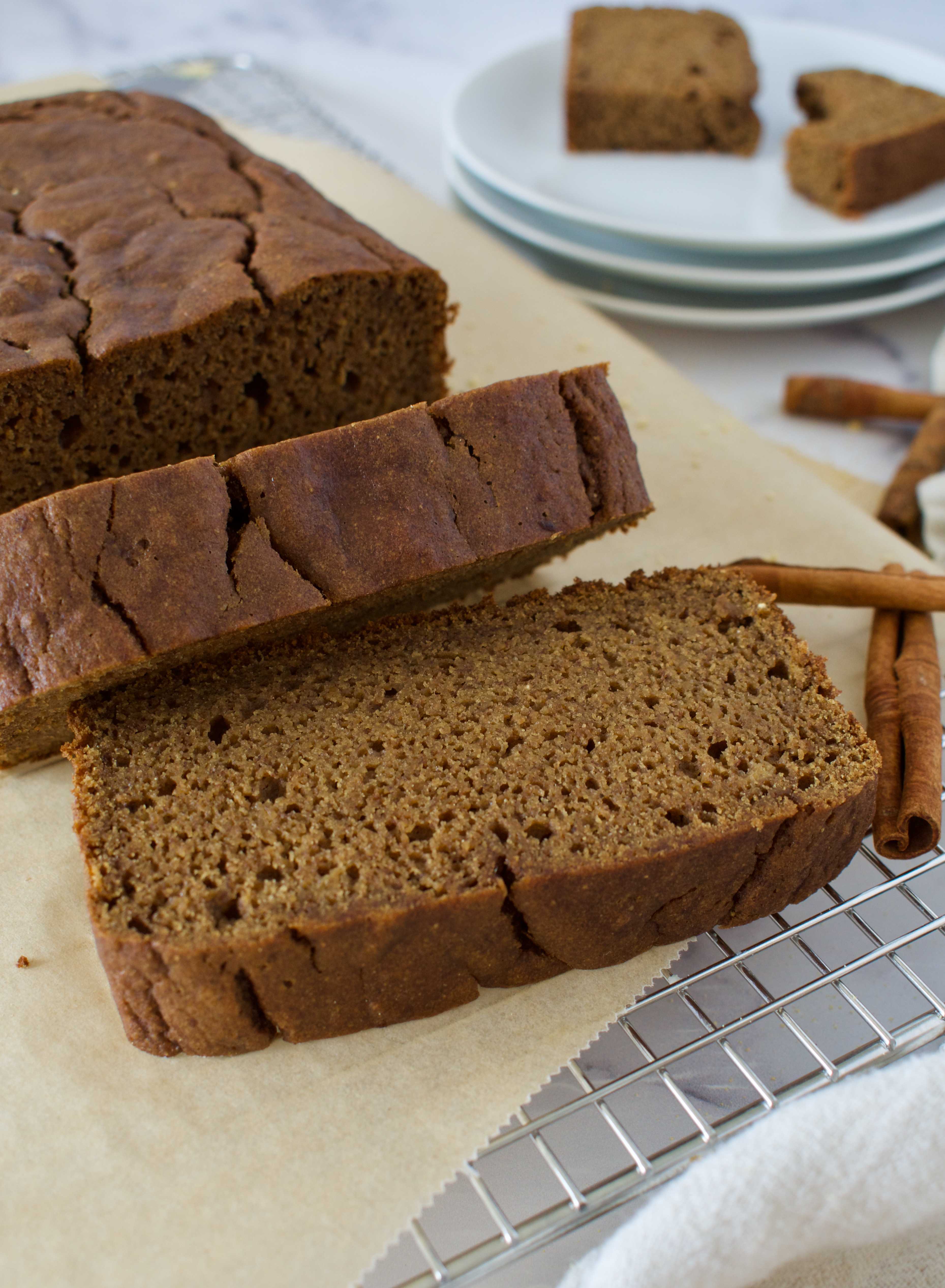 gluten free and paleo allergy friendly gingerbread banana bread