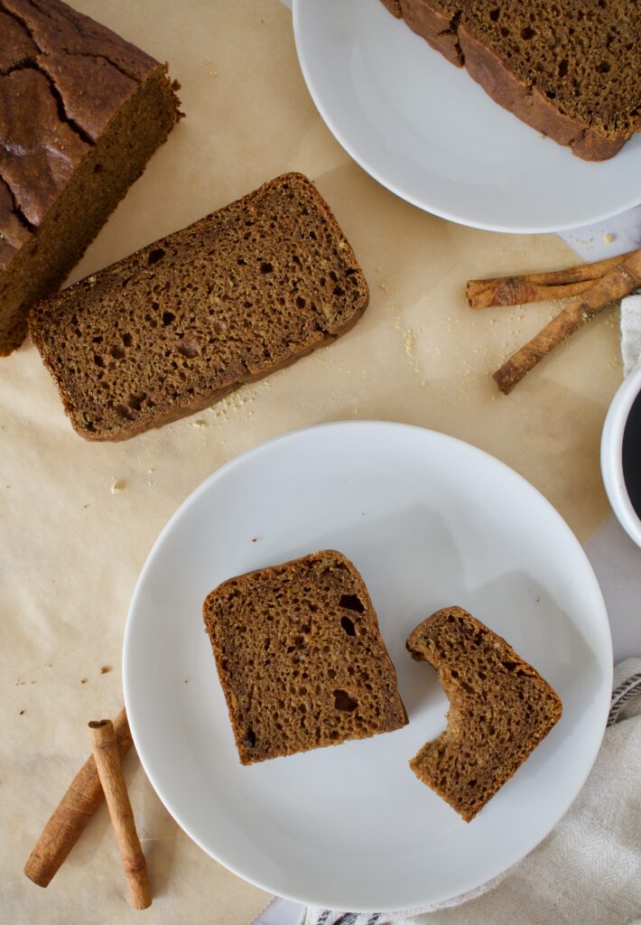 allergy free gluten free gingerbread banana bread