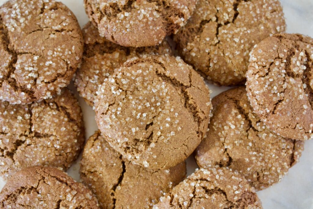 gluten free, dairy free, and nut free gingersnaps