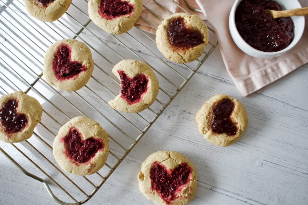 gluten free thumbprint cookies