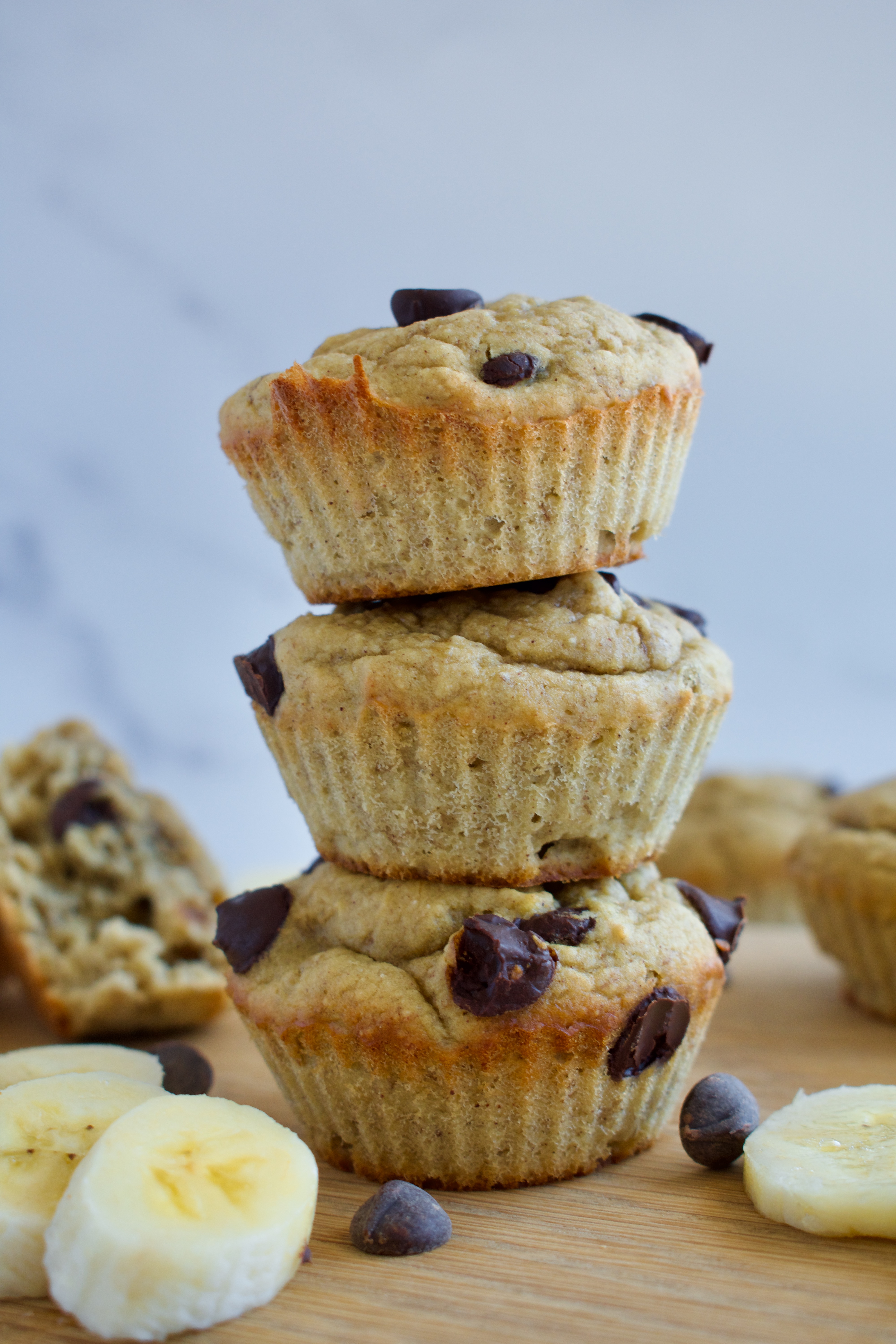 gluten free and dairy free protein banana muffins