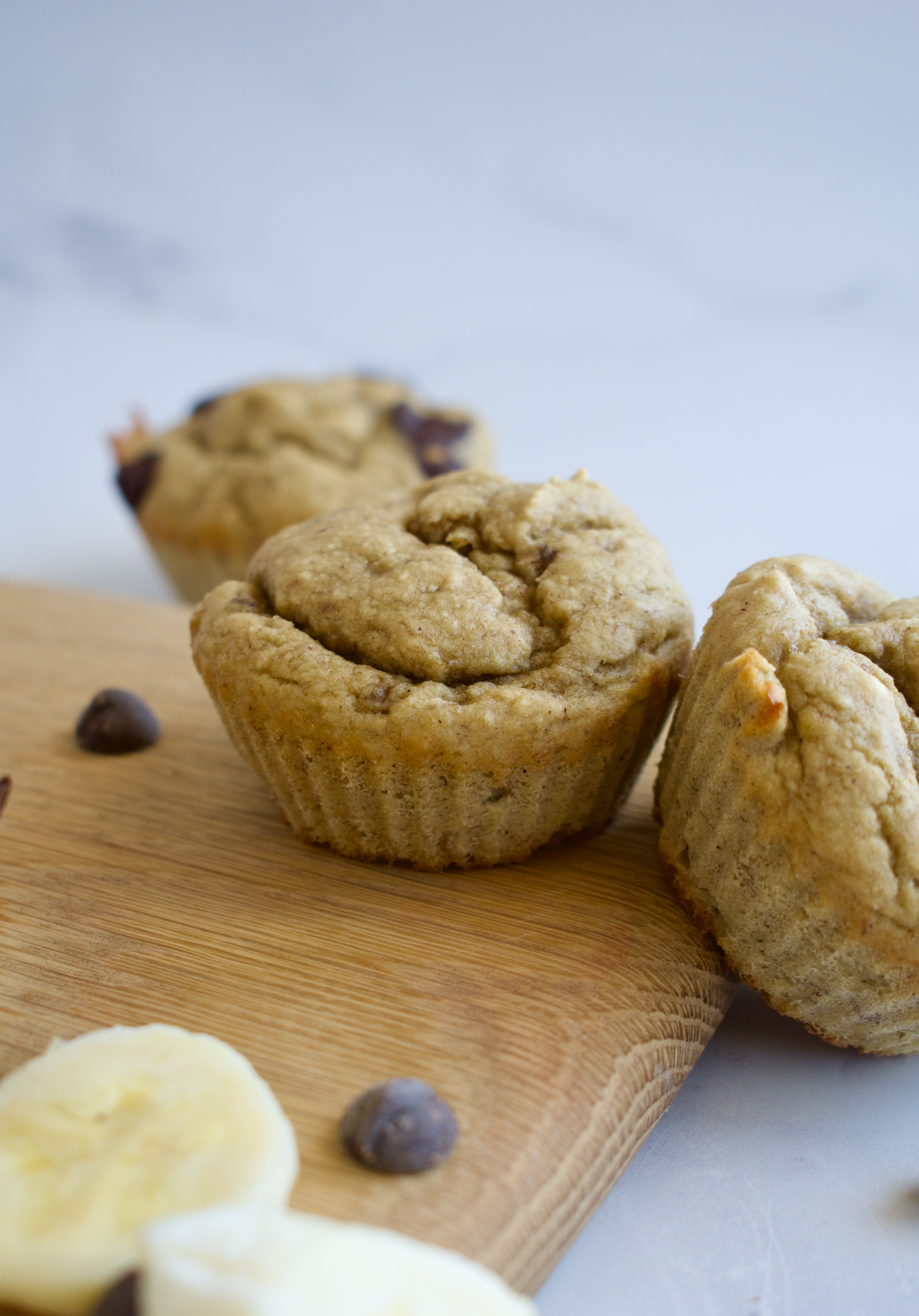 gluten free and dairy free protein banana muffins