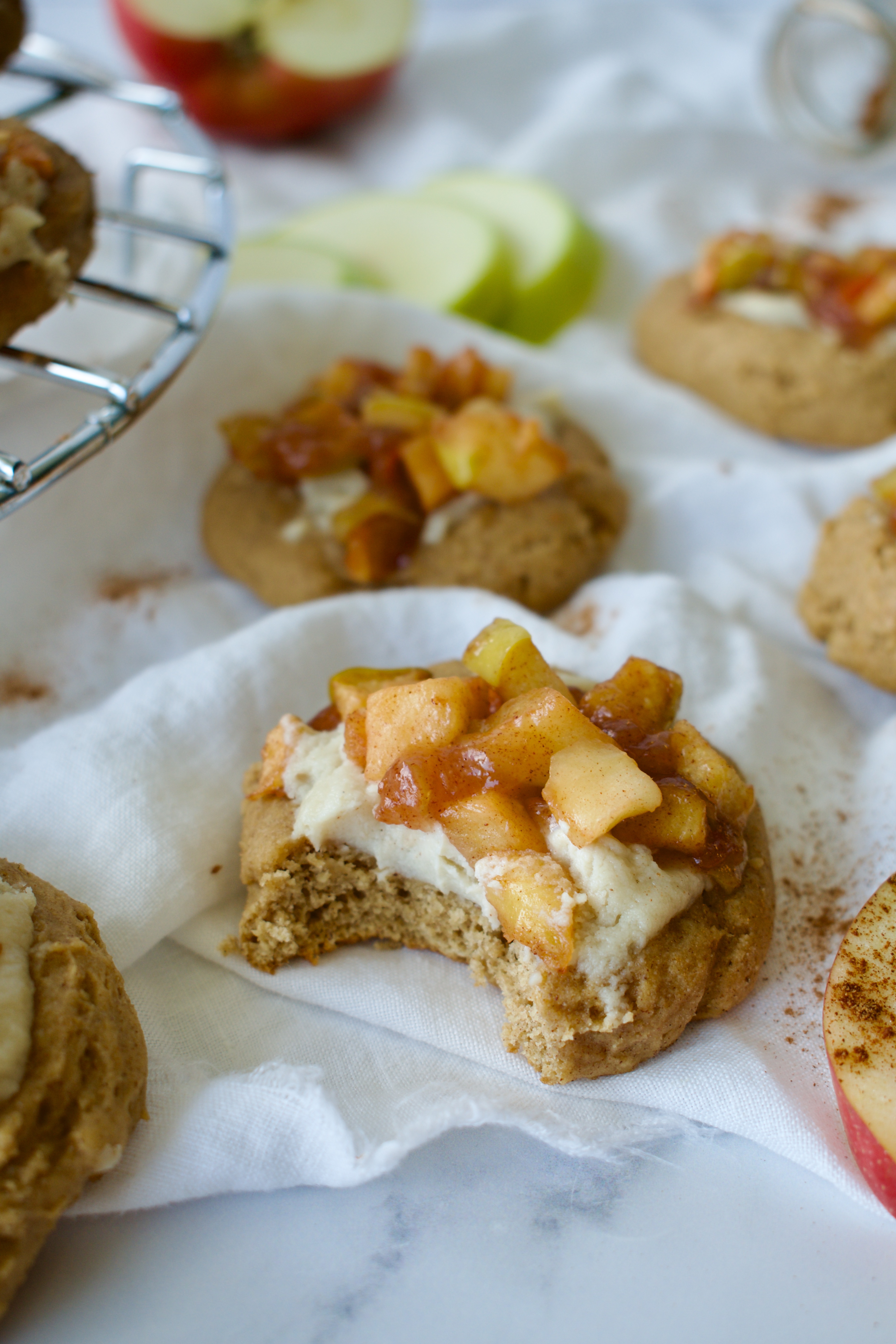 gluten free apple pie cheesecake cookies