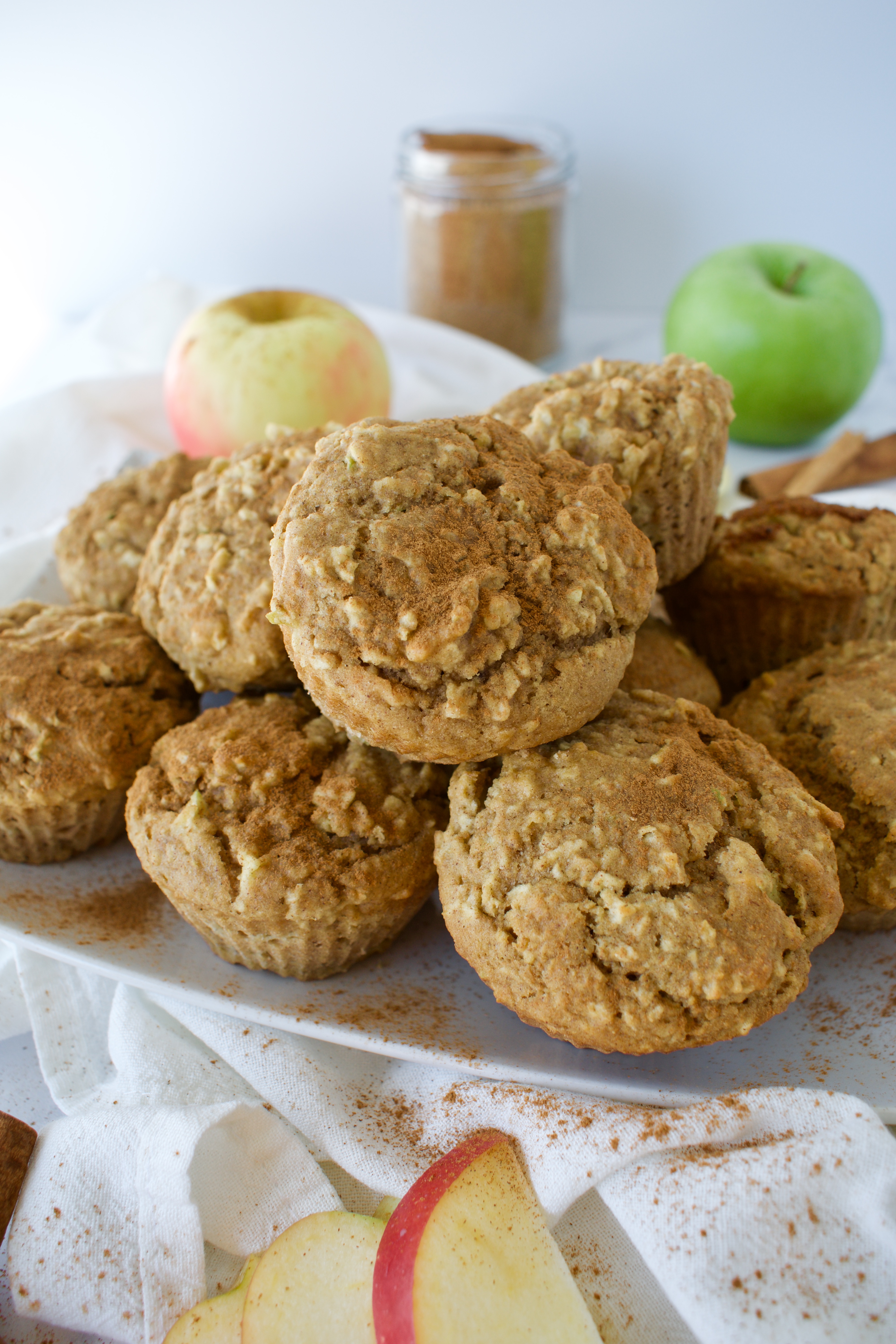 gluten free and dairy free cinnamon apple muffins