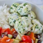 gluten free spinach and feta meatballs