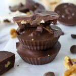 gluten free and allergy friendly walnut date chocolate cups