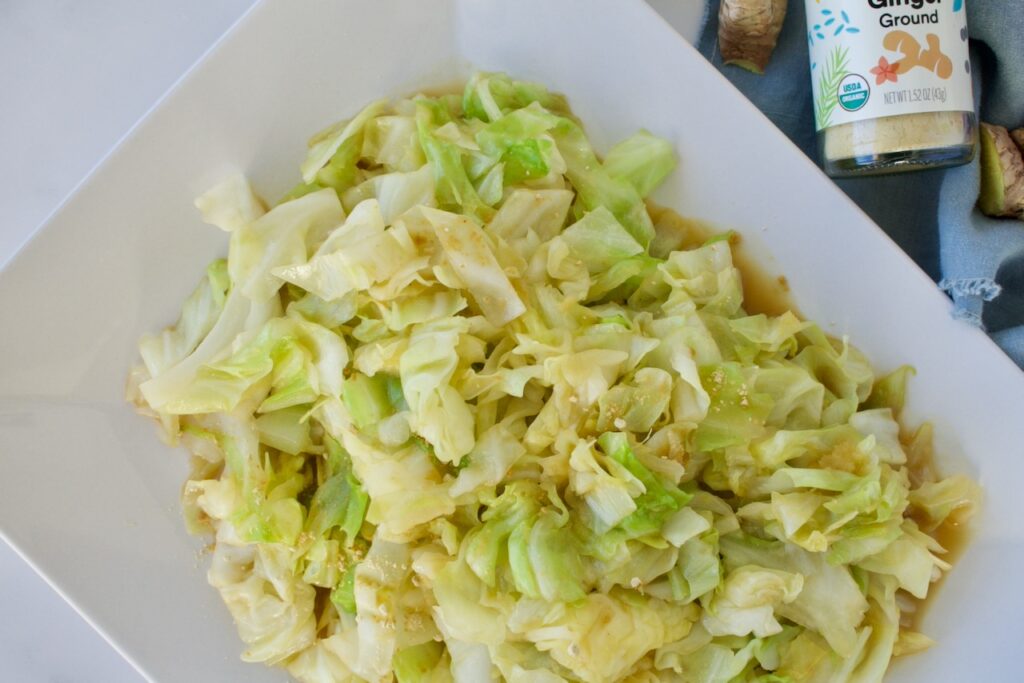 AIP allergy friendly gingered cabbage
