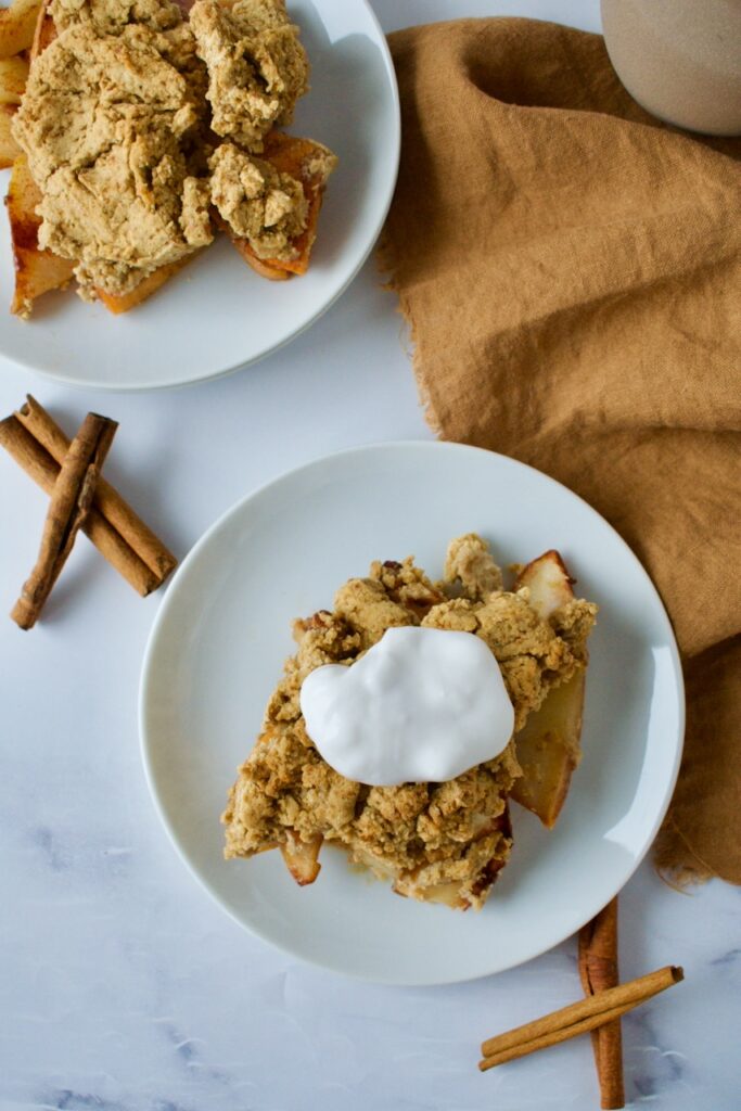 gluten free and vegan fruit crisp