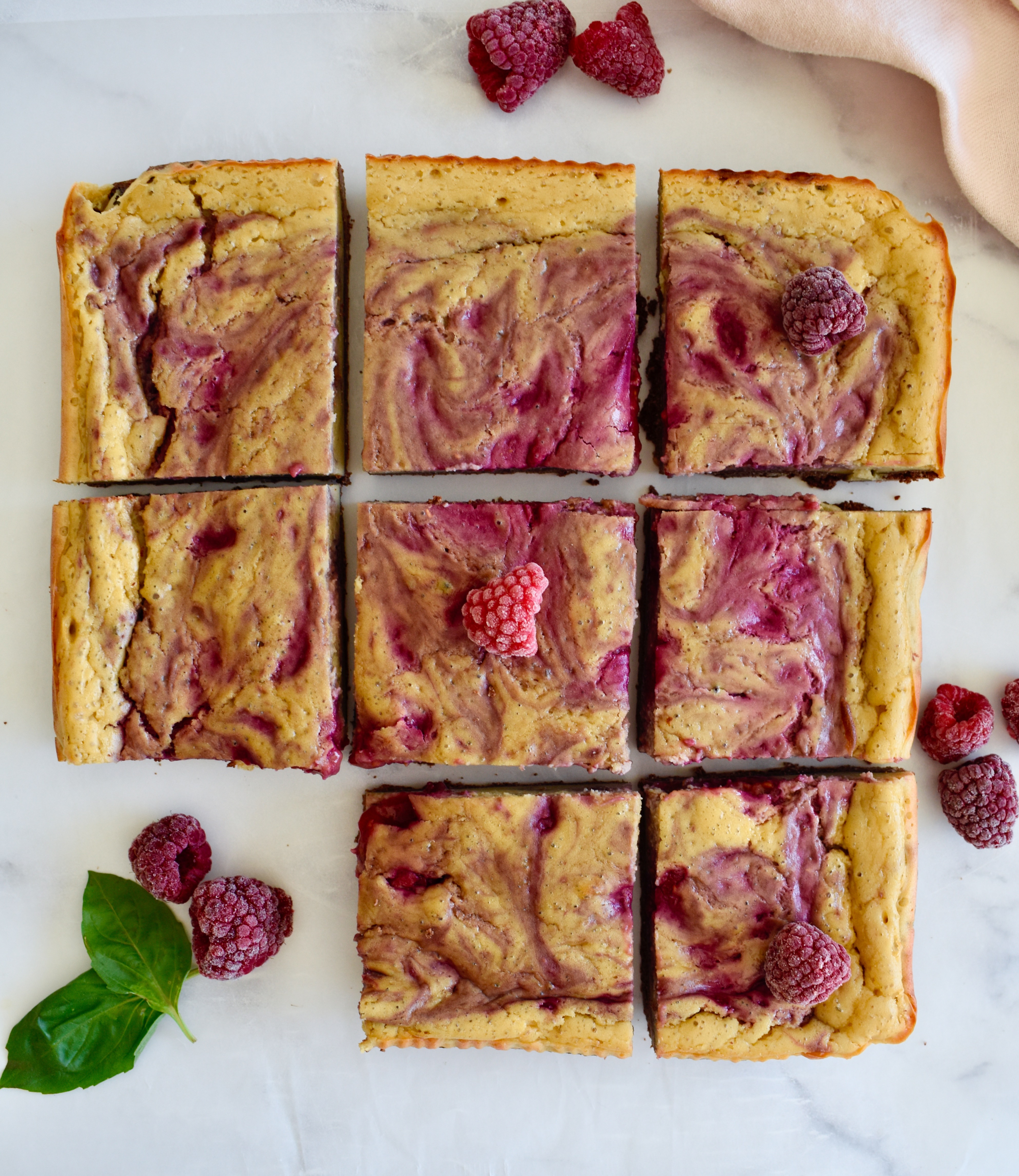 healthy dairy free raspberry cheesecake bars