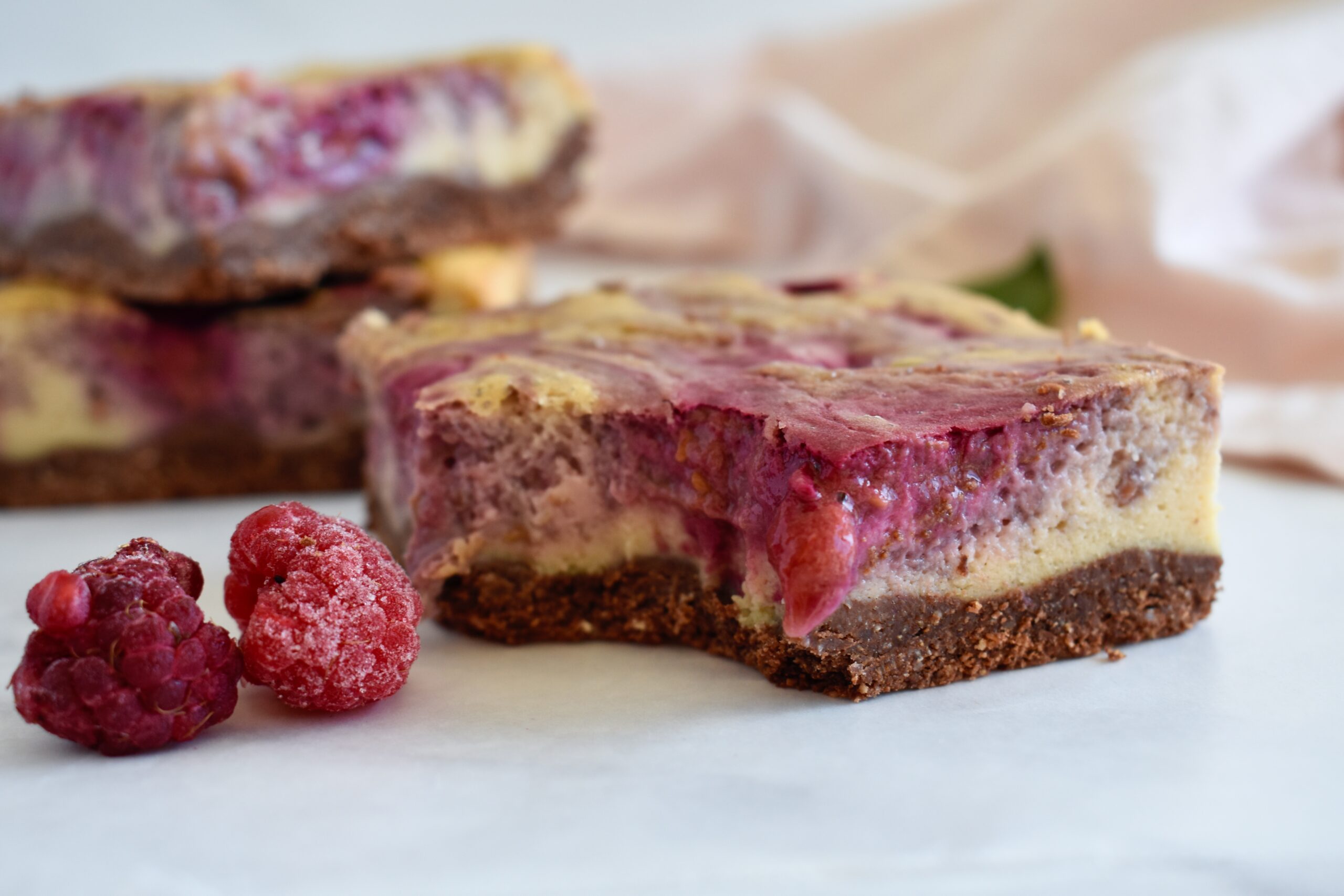 Raspberry Cheesecake Bars (Dairy Free & Gluten Free)