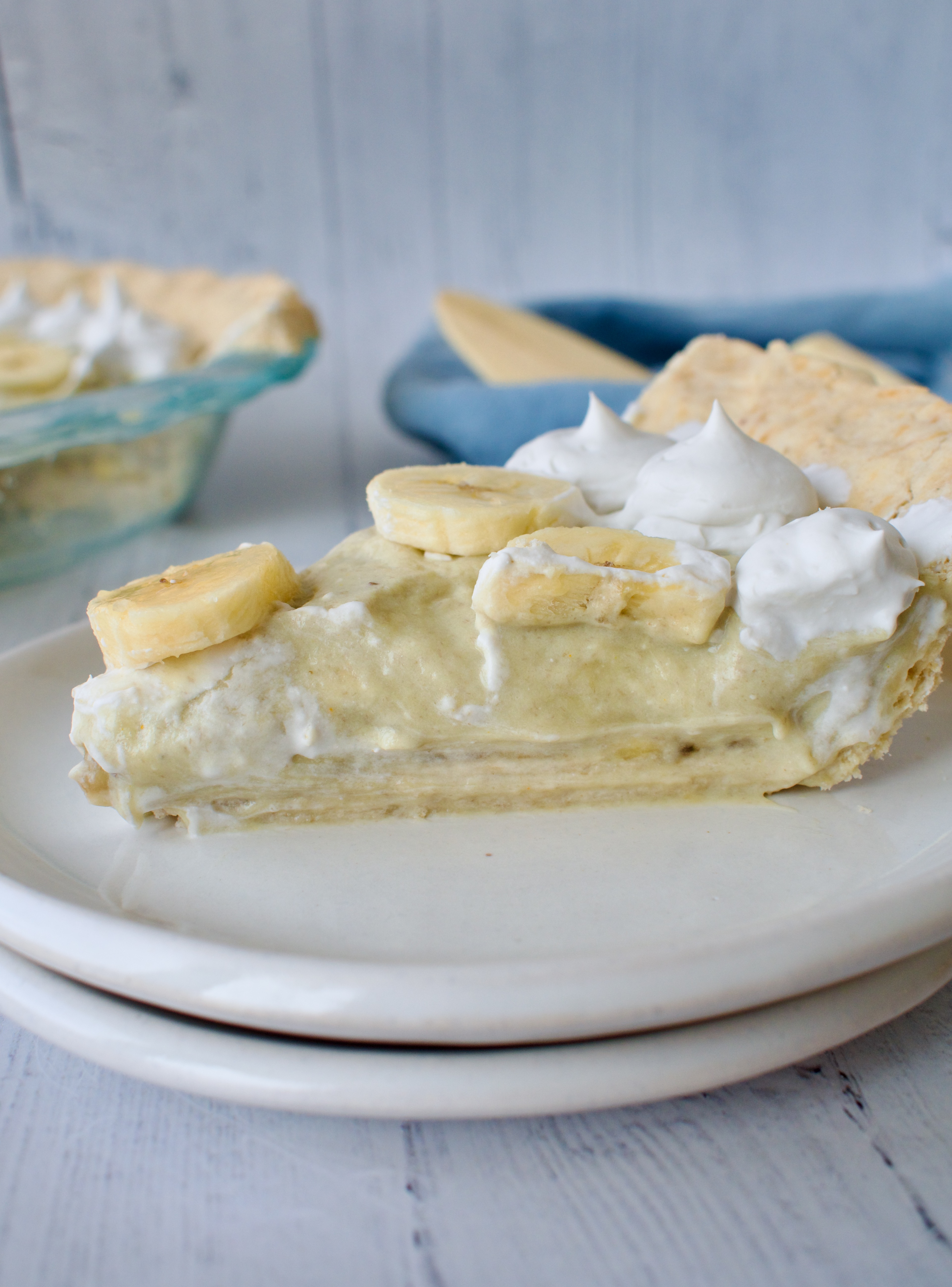 healthy banana cream pie