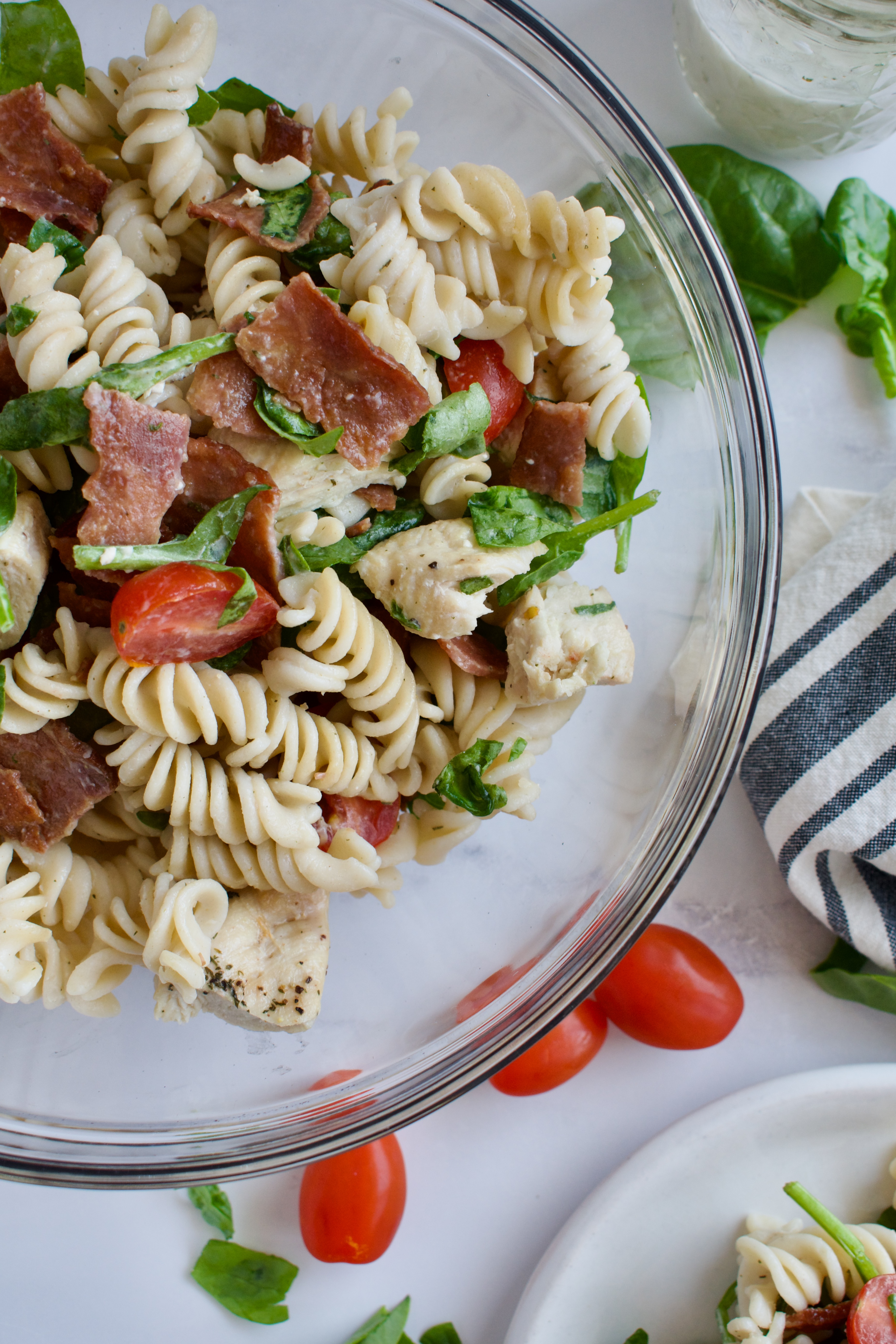 gluten free BLT pasta salad