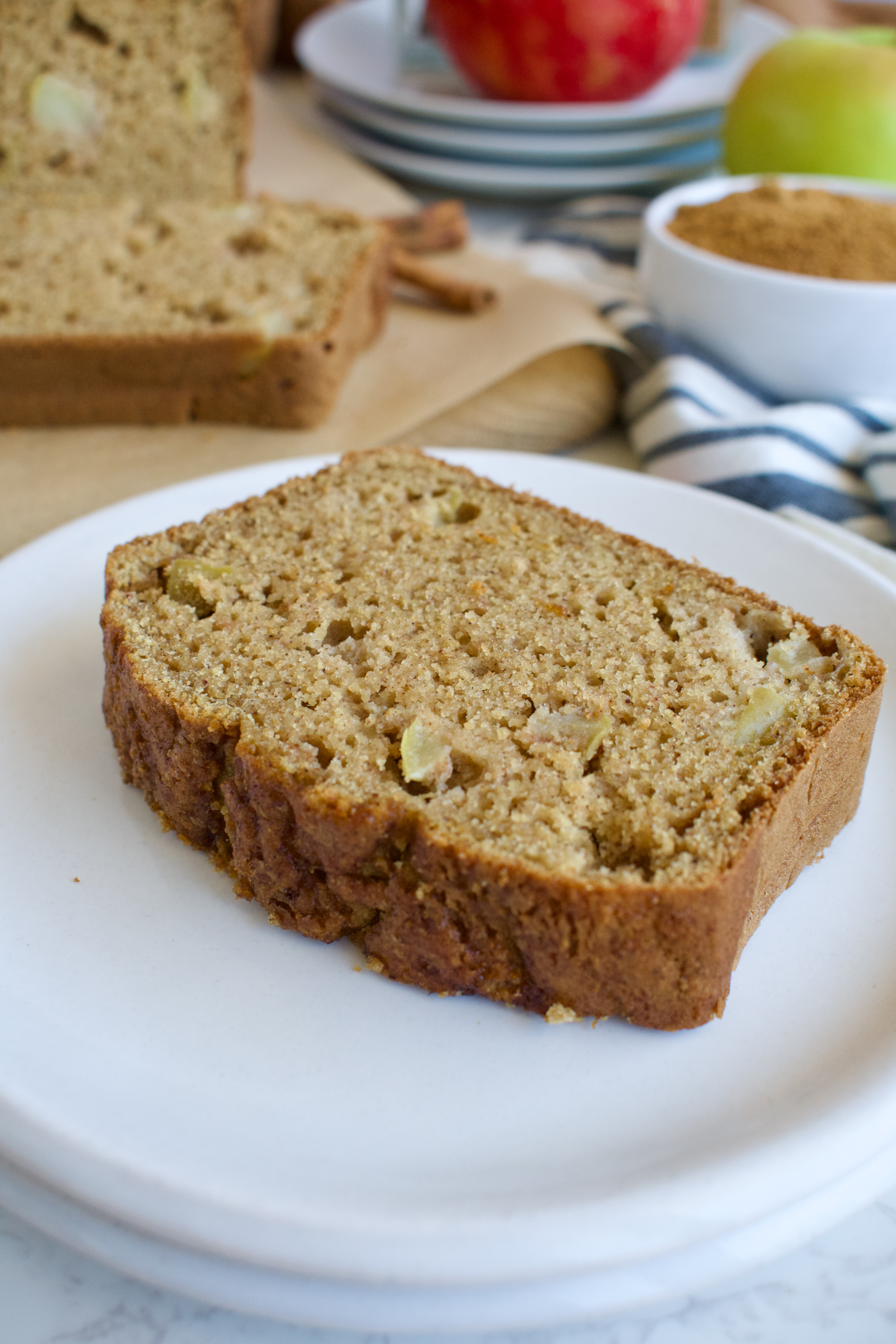 gluten free and dairy free apple cinnamon bread