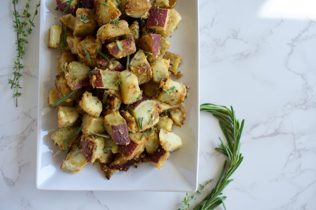 skillet japanese sweet potatoes