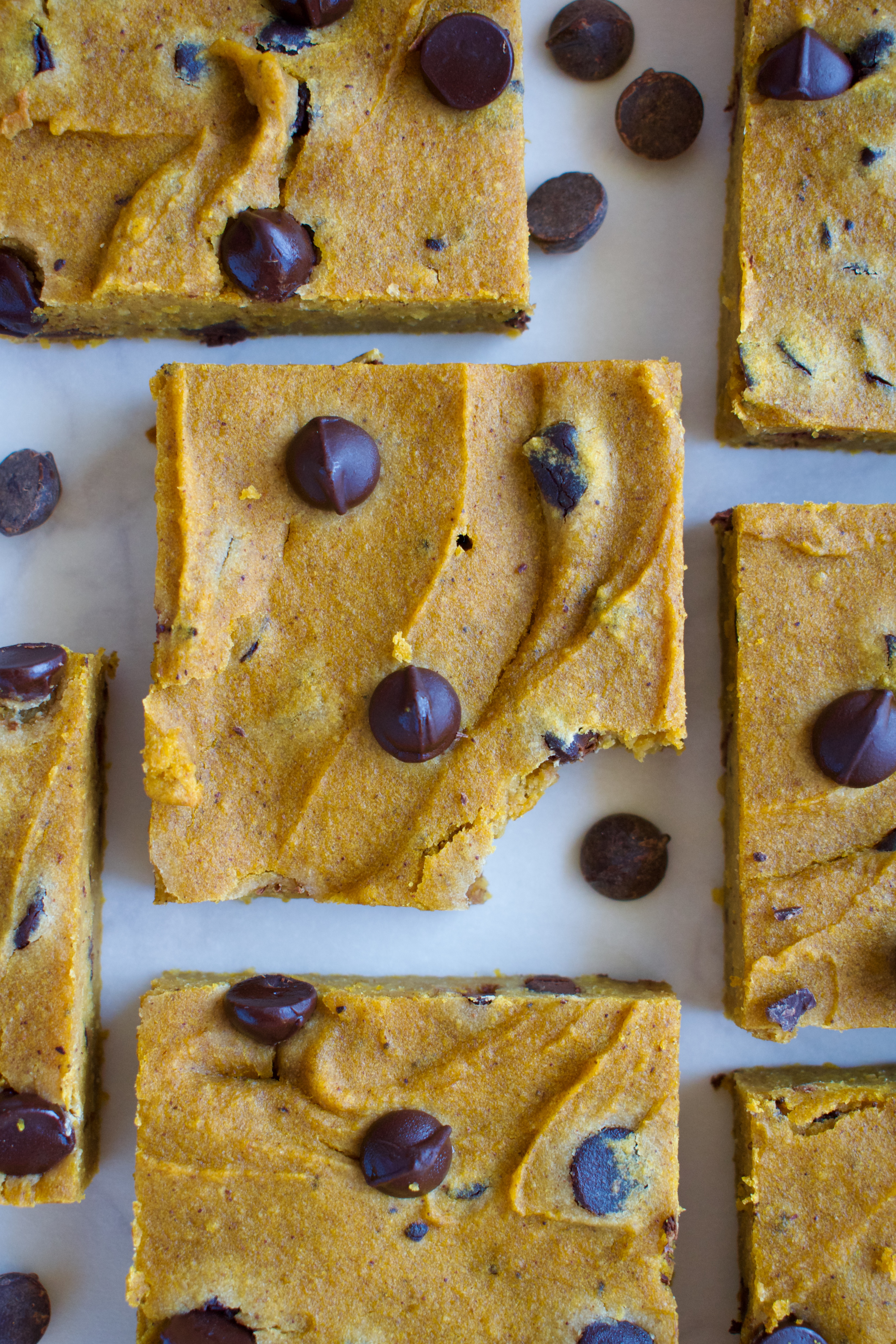 healthy gluten free pumpkin blondies