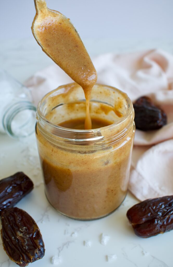 healthy vegan date caramel sauce