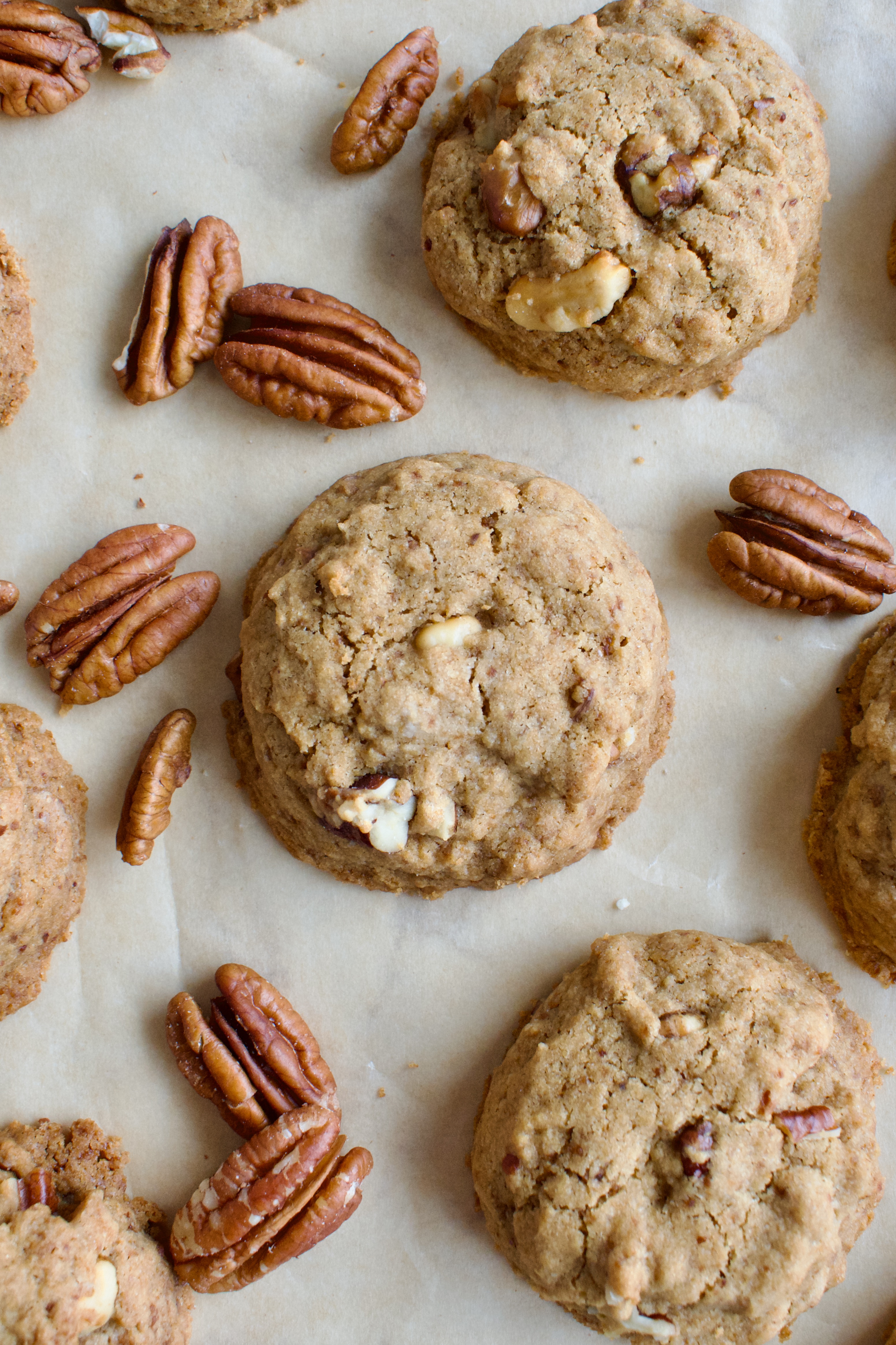 gluten free and dairy free butter pecan cookies