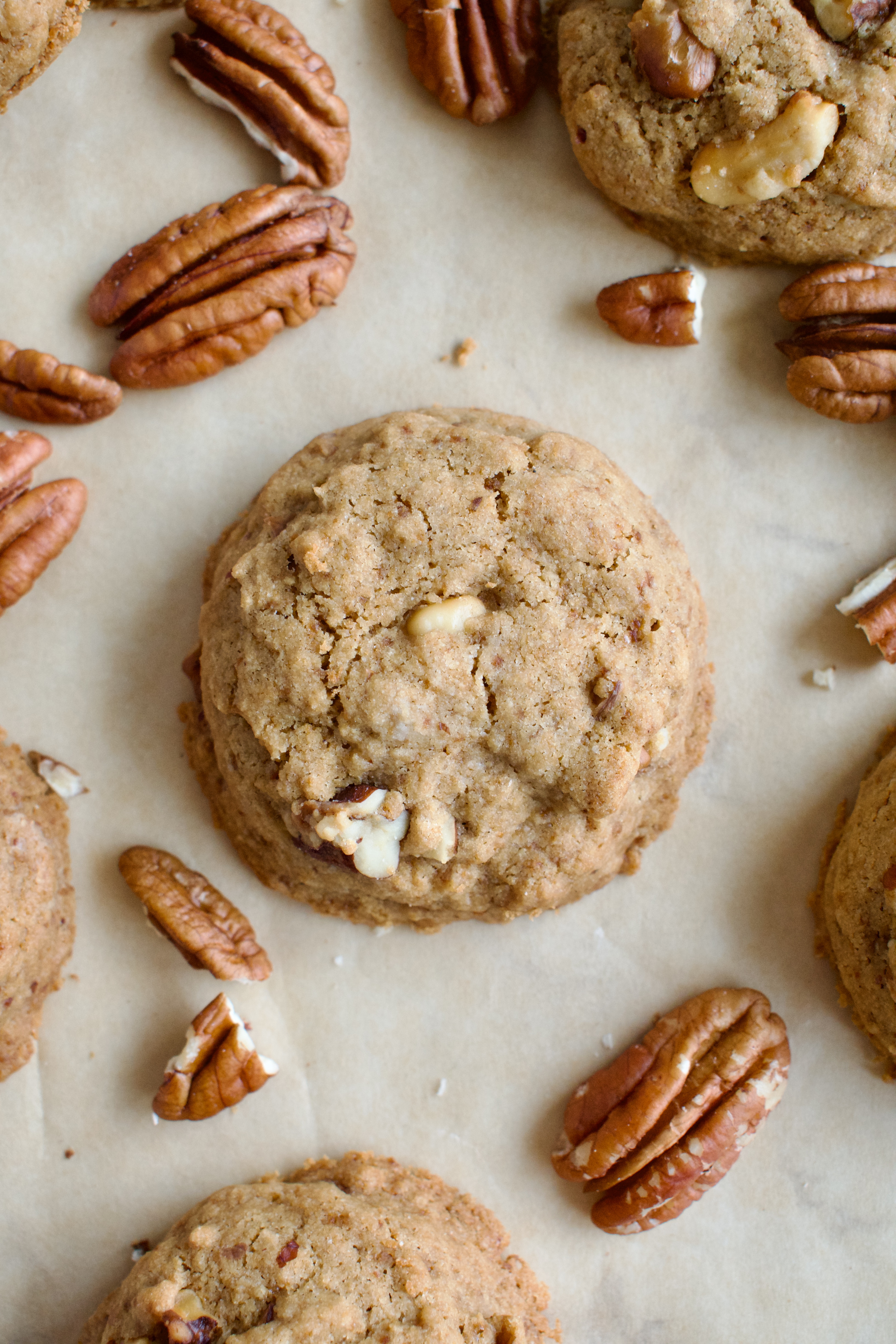 gluten free and dairy free butter pecan cookies