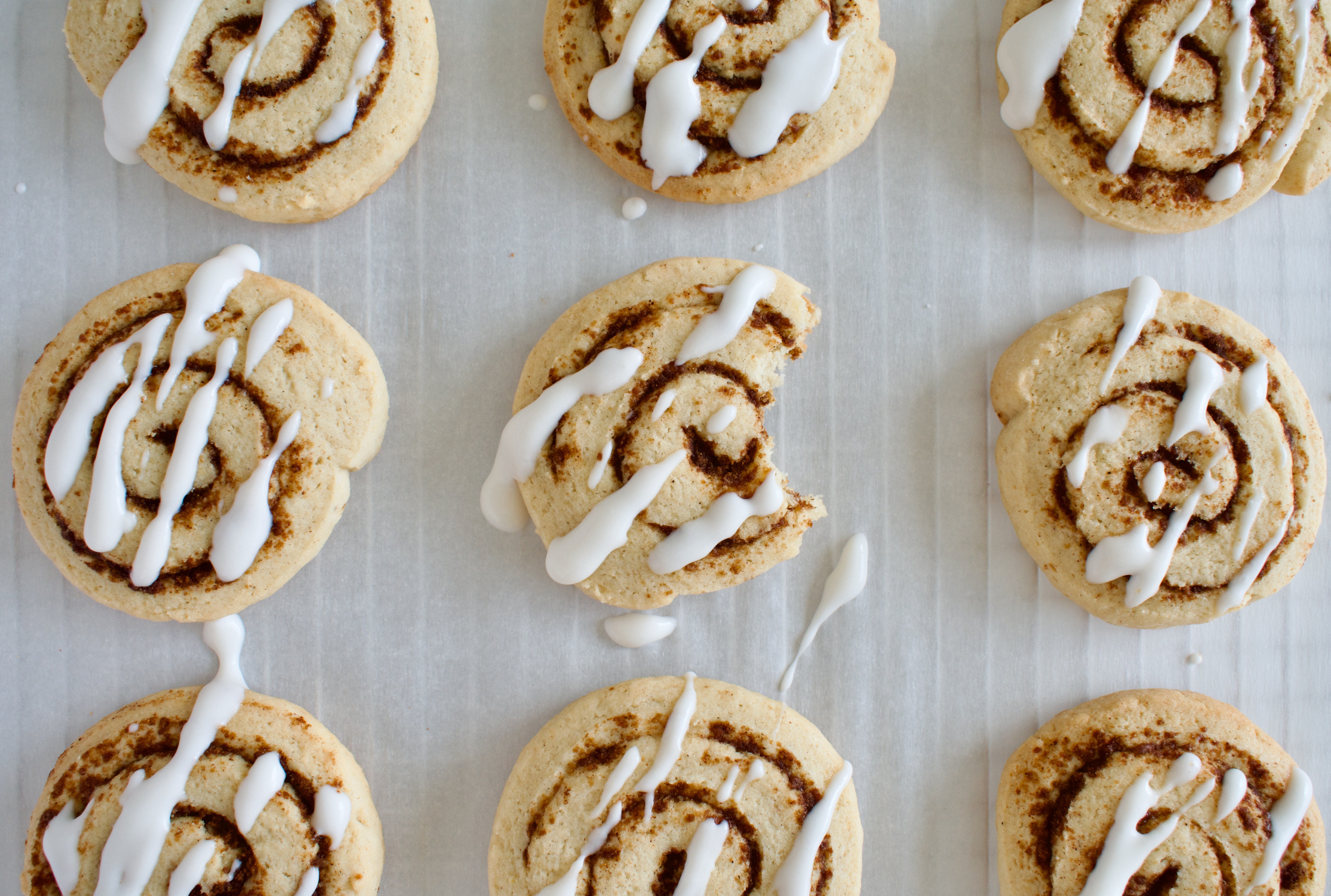 gluten free and dairy free cinnamon roll cookies