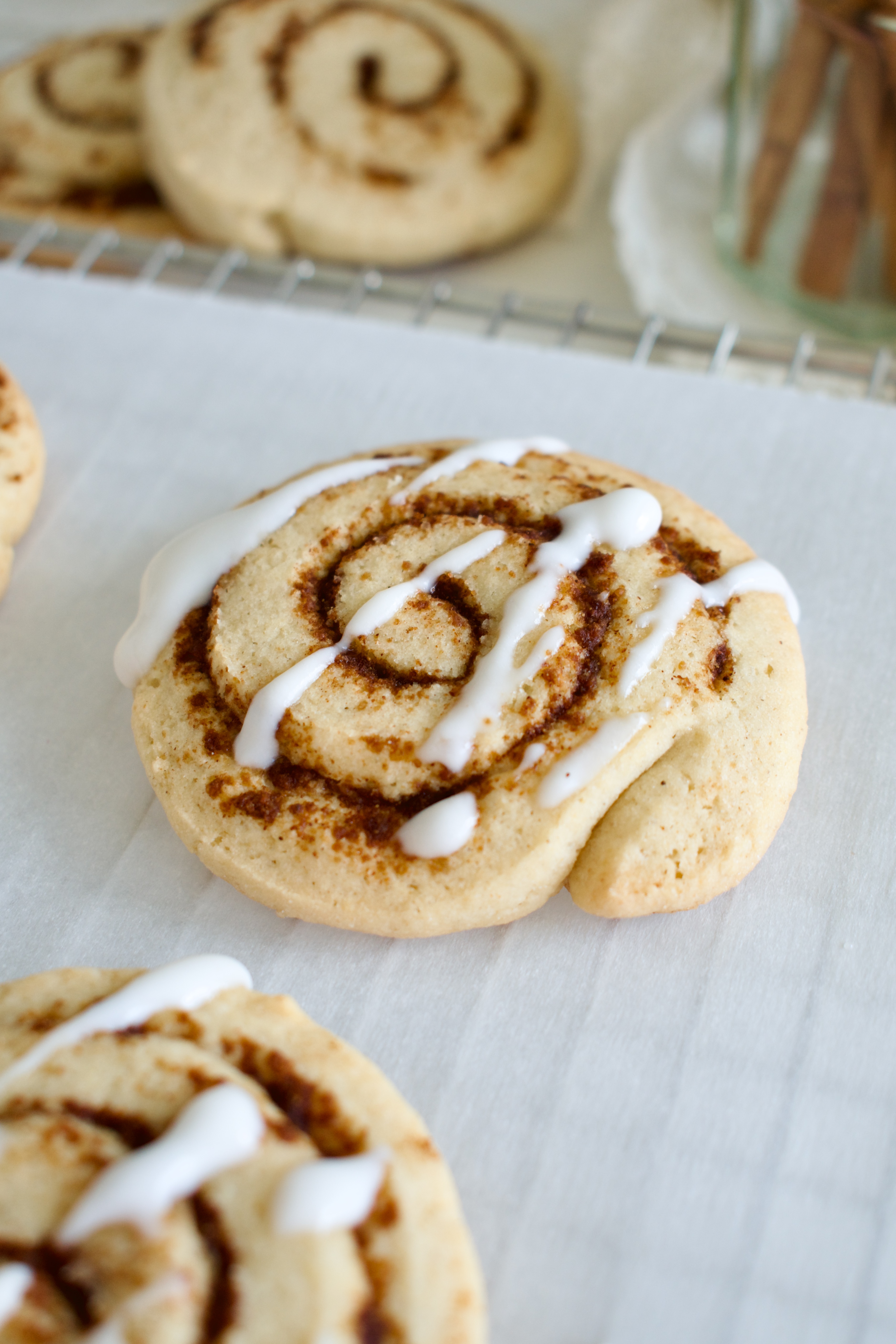 gluten free and dairy free cinnamon roll cookies