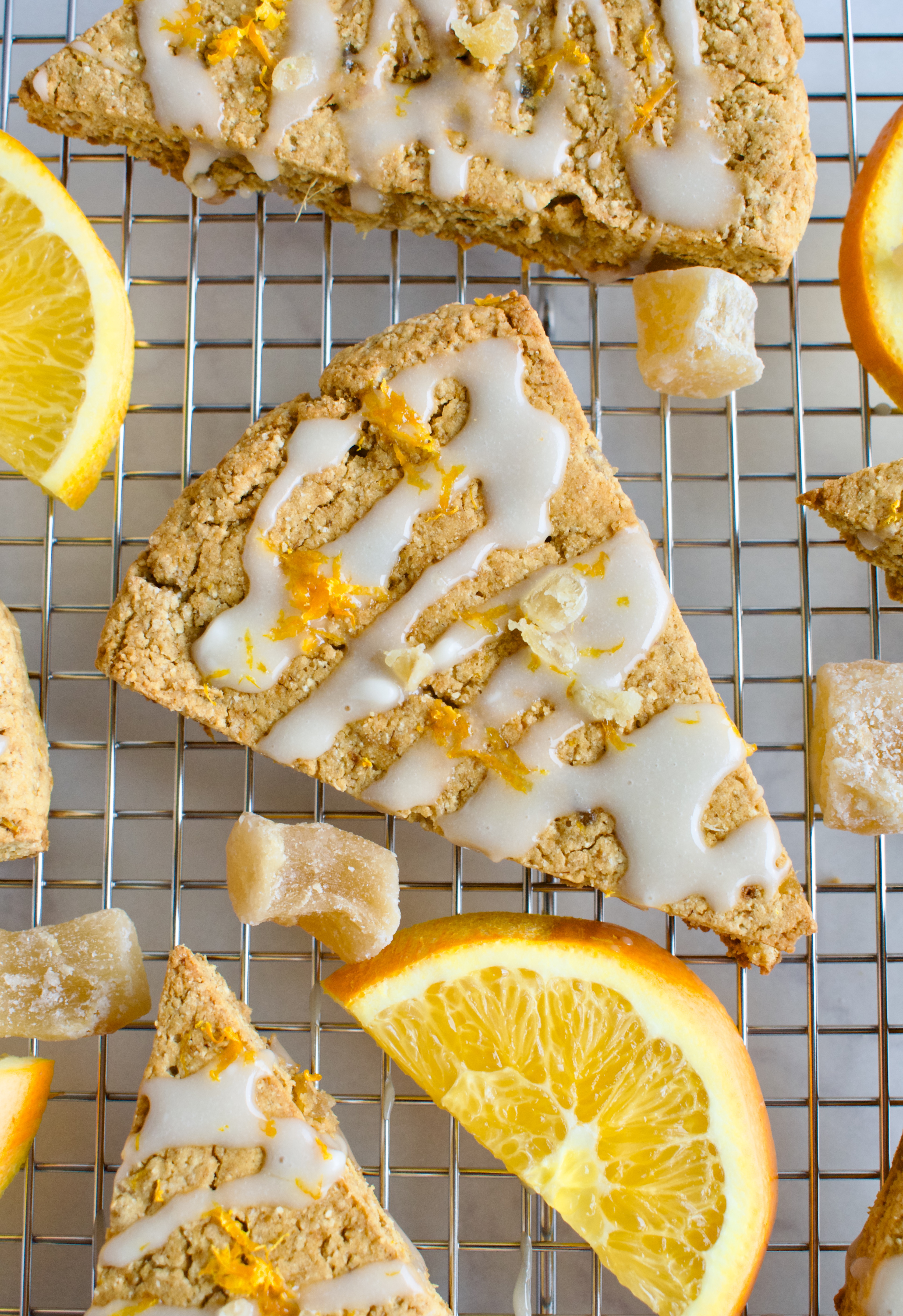 grain free orange ginger scones