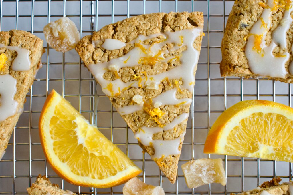 gluten free orange ginger scones