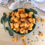 paleo and vegan allergy friendly butternut squash with pumpkin seeds