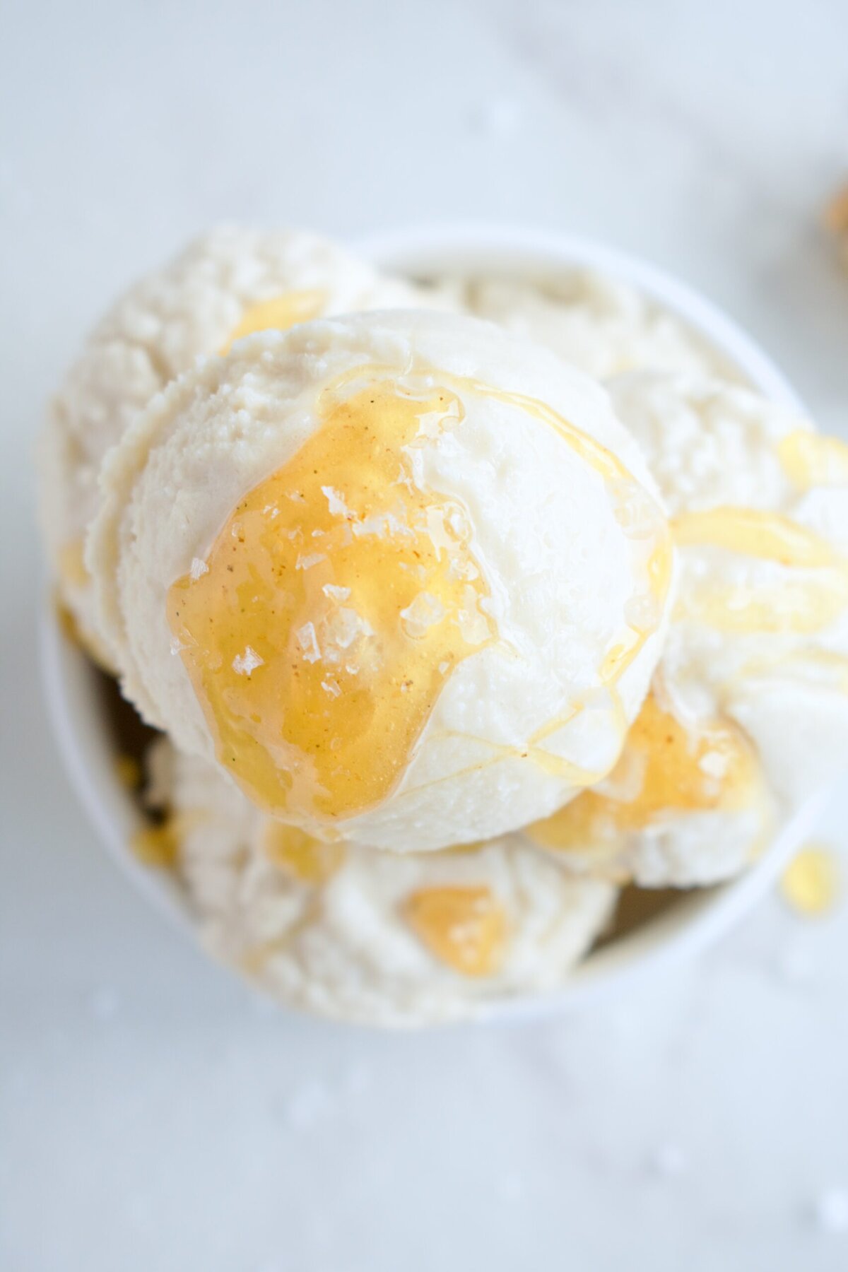 paleo honey ice cream with sea salt