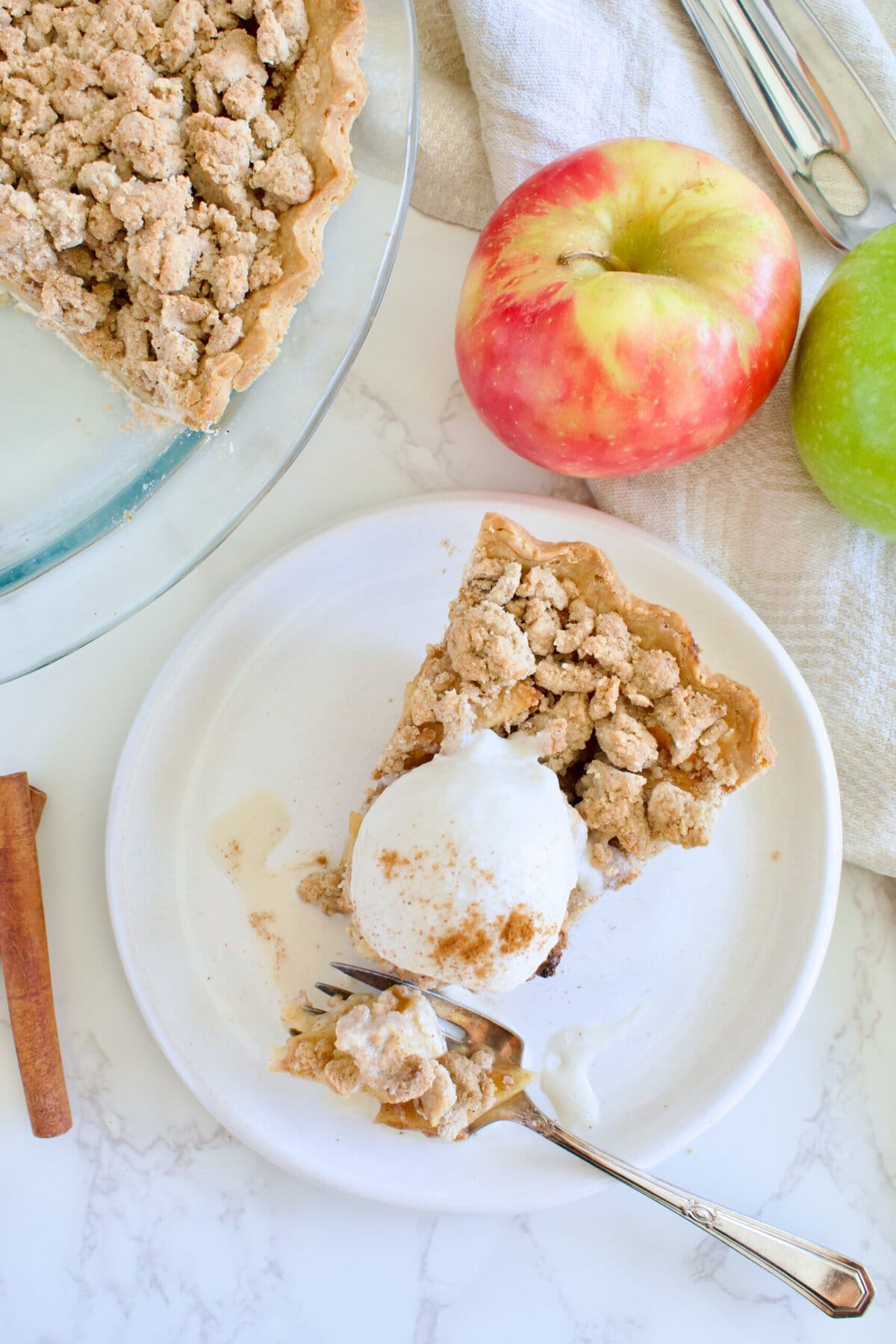 refined sugar free dutch apple pie