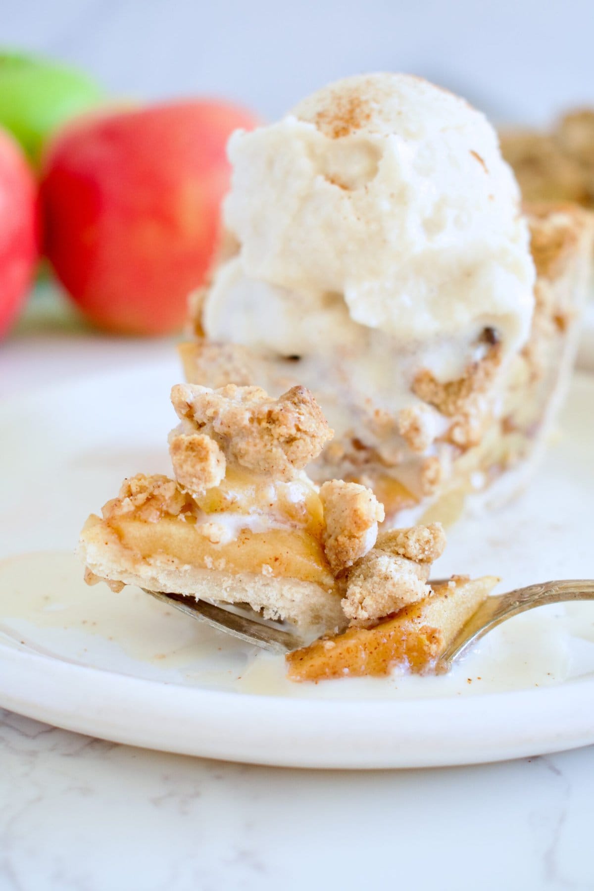gluten free apple crumble pie