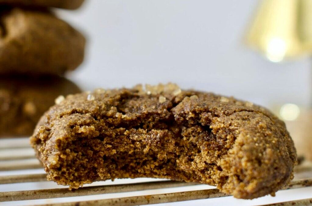 Gluten Free Molasses Cookies (Dairy-free, Nut-free, Low-Sugar)