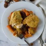 slow cooker paleo orange and apricot ginger chicken with carrots