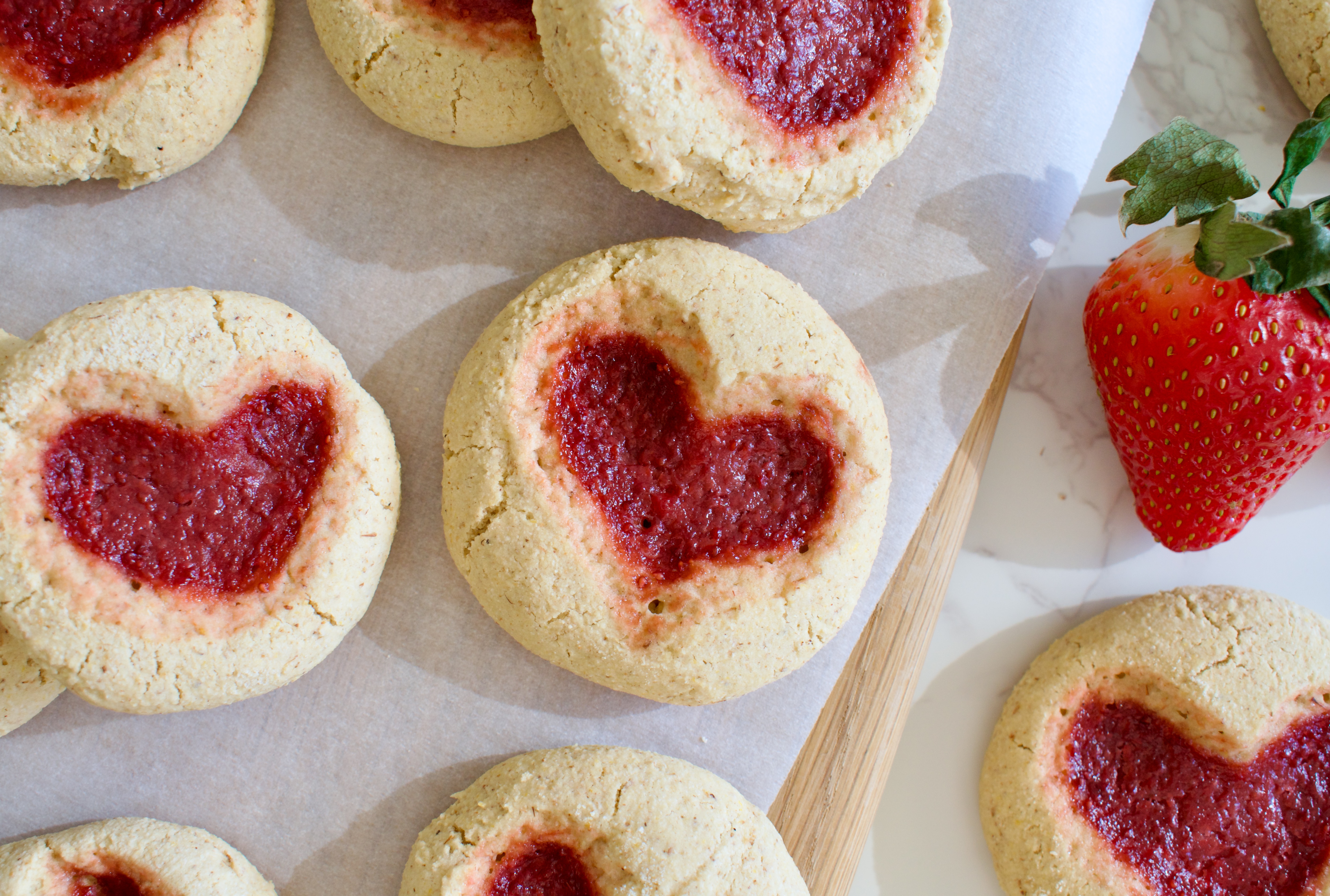 gluten free thumbprint cookies