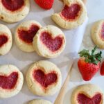 healthy paleo heart thumbprint cookies