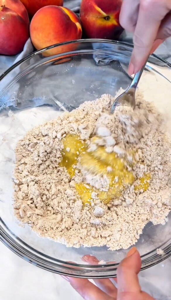 how to make a gluten free peach galette