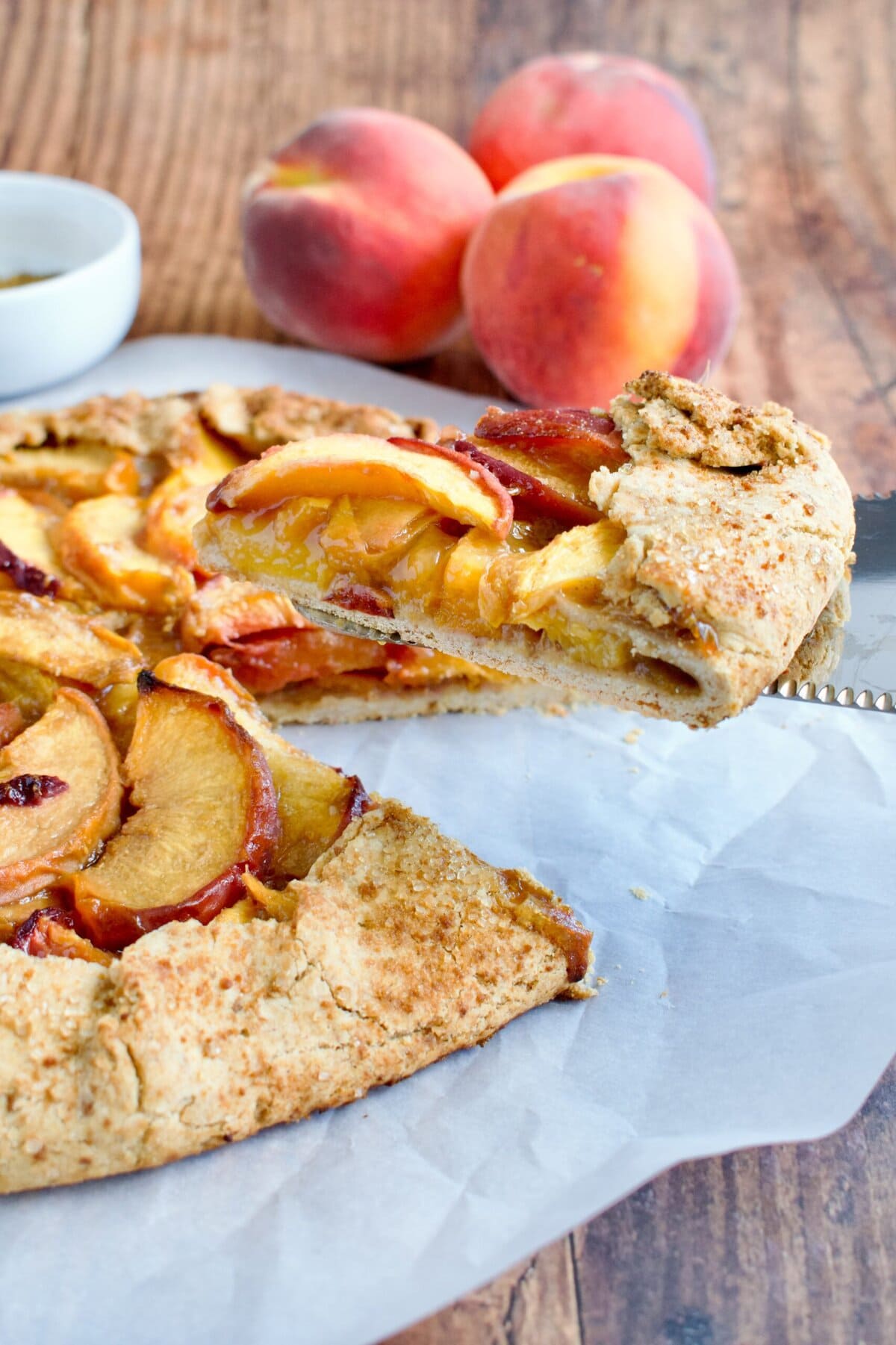 gluten free peach dessert