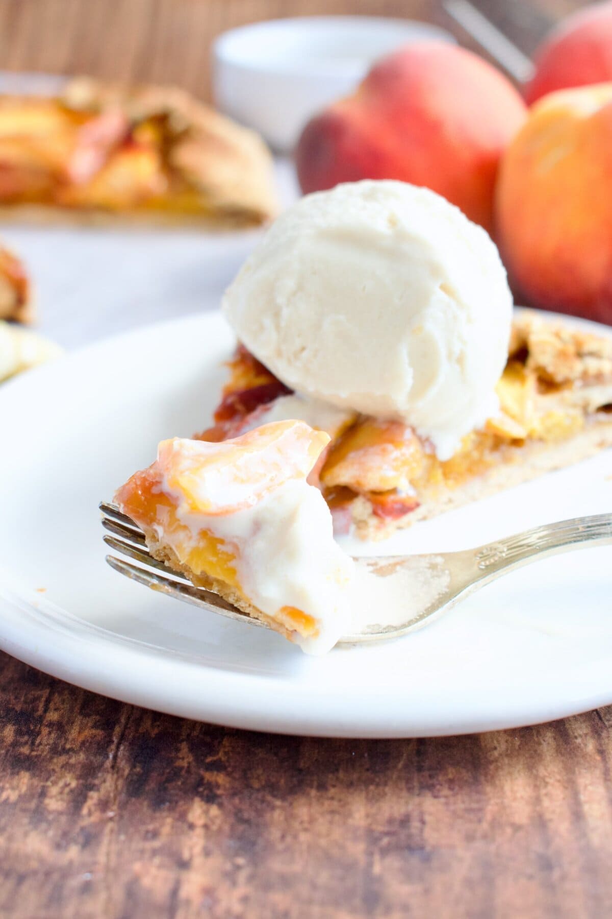 ginger peach galette