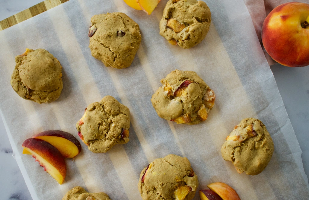 Peach Muffin Top Cookies (Gluten-Free, Dairy-Free, Nut-Free)