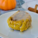 gluten free and dairy free healthy pumpkin cinnamon rolls