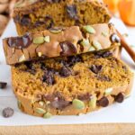 healthy gluten free chocolate chip pumpkin bread
