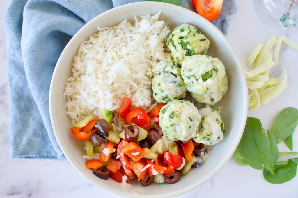 greek chicken meatballs