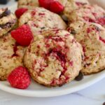 gluten free raspberry chocolate chip cookies