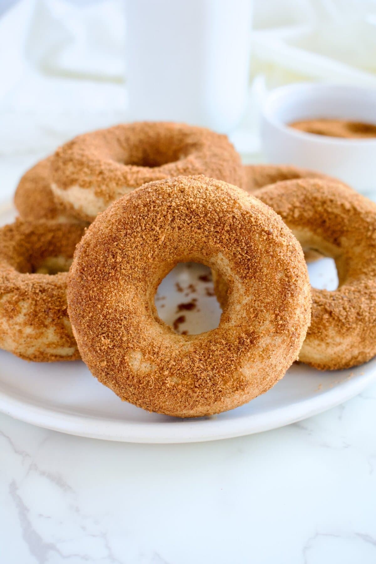 baked cinnamon sugar donuts