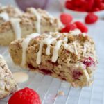 gluten free healthy raspberry and cream scones